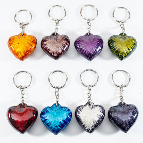 Medium Heart Chime Keyrings 4 cm (Trade min 24 per box / Retail min 1)  (***IN STOCK - MARCH 2024***)