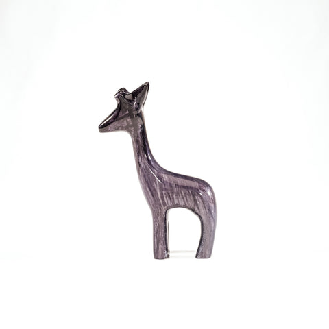 Brushed Black Giraffe Medium 12 cm (Trade min 4 / Retail min 1)