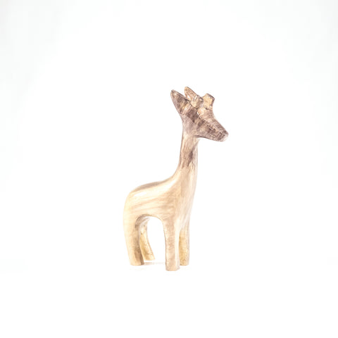 Brushed Silver Giraffe Medium 12 cm (Trade min 4 / Retail min 1)