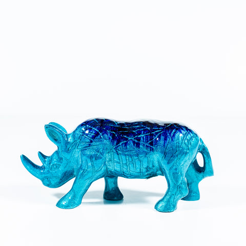 Brushed Aqua Rhino Large 15 cm (Trade min 4 / Retail min 1)