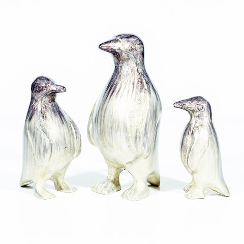 Brushed Silver Penguin Small 8 cm (Trade min 4 / Retail min 1)