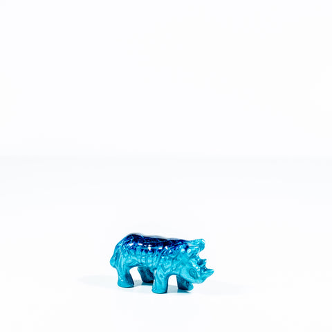 Brushed Aqua Rhino Small 6 cm (Trade min 4 / Retail min 1)