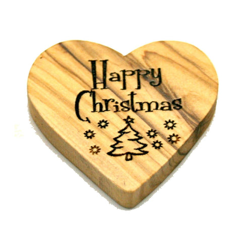 Olivewood Happy Christmas Hearts (min 24)