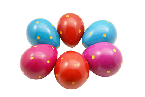 Coloured Polka Dot Eggs (12 per display box - min 12)