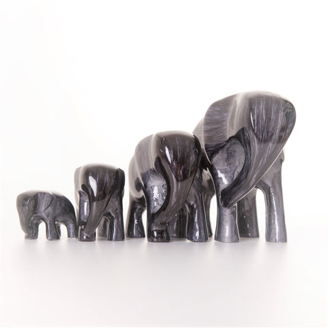 Brushed Black Elephant XL 12 cm (Trade min 2 / Retail min 1)