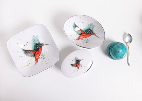 Kingfisher Oval Bowl Small (Trade min 4 / Retail min 1)