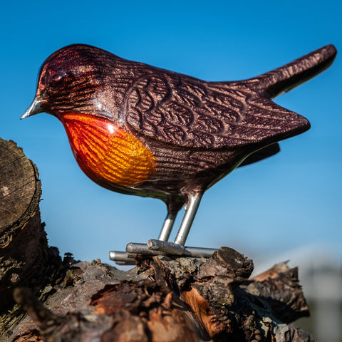Brushed Brown Red Breast Robin (Trade min 4 / Retail min 1)
