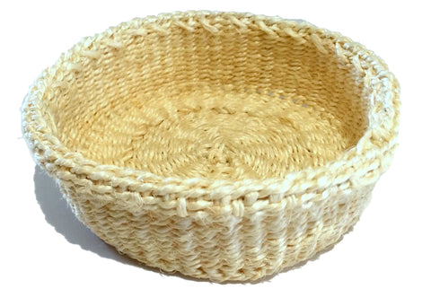 Cream Sisal Woven Basket