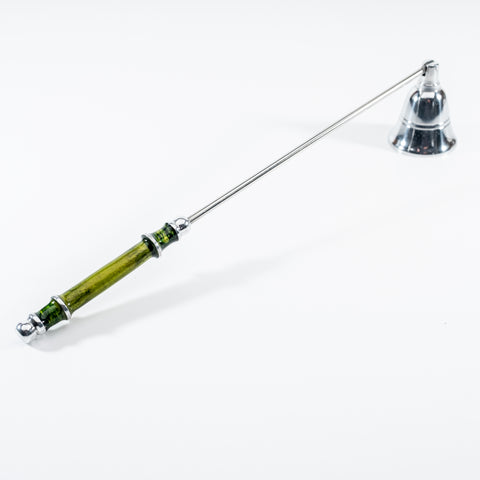 Brushed Green Candle Snuffer (Trade min 4 / Retail min 1)