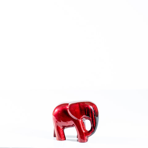 Brushed Red Elephant Medium 7 cm (Trade min 4 / Retail min 1)