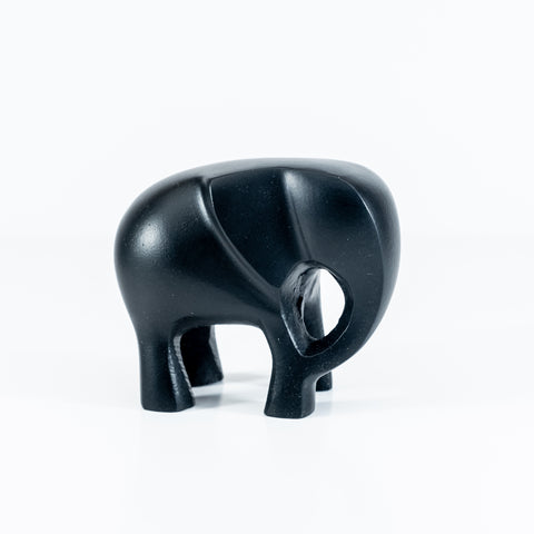Matt Black Elephant Large 9 cm (Trade min 4 / Retail min 1) (***IN STOCK - MARCH 2024***)