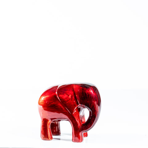 Brushed Red Elephant Large 9 cm (Trade min 4 / Retail min 1)