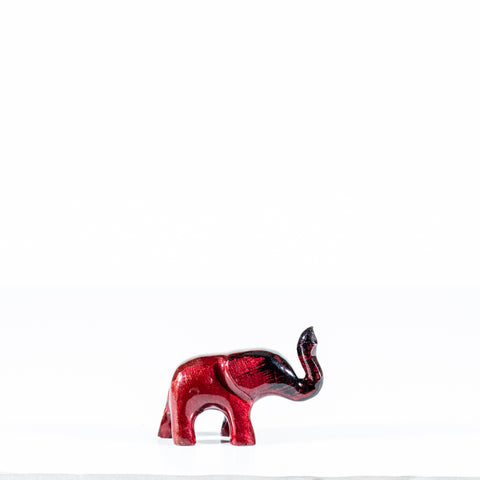 Brushed Red Elephant Trunk Up Small 6 cm (Trade min 4 / Retail min 1)