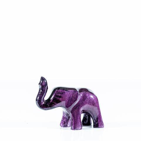 Brushed Purple Elephant Trunk Up Medium 9 cm (Trade min 4 / Retail min 1)