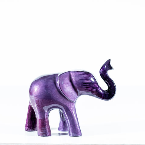 Brushed Purple Elephant Trunk Up Large 12 cm (Trade min 4 / Retail min 1)