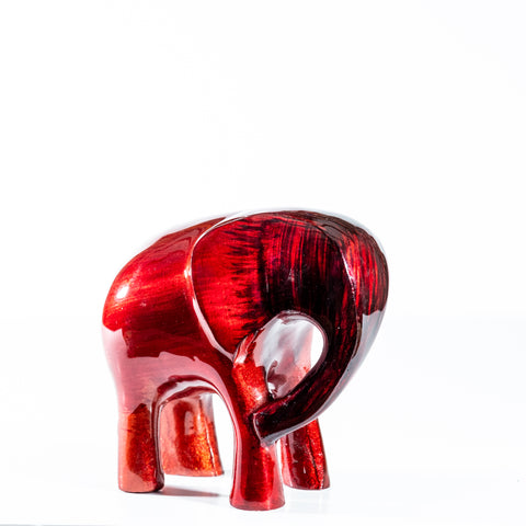 Brushed Red Elephant XL 12 cm (Trade min 2 / Retail min 1)