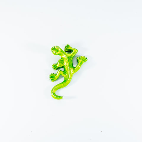 Glitter Lime Gecko Small 12 cm (Trade min 4 / Retail min 1) (SPECIAL OFFER)
