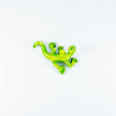 Glitter Lime Gecko Small 12 cm (Trade min 4 / Retail min 1) (SPECIAL OFFER)