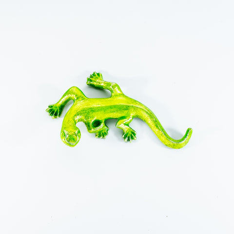 Glitter Lime Gecko Medium 16 cm (Trade min 4 / Retail min 1) (***IN STOCK - MARCH 2024***)