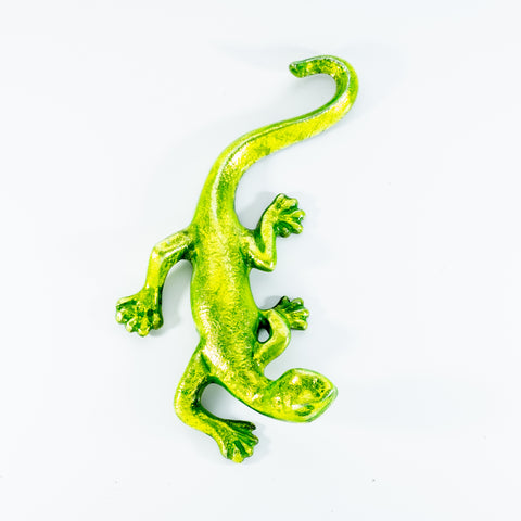 Glitter Lime Gecko Large 23 cm (Trade min 4 / Retail min 1) (***IN STOCK - MARCH 2024***)