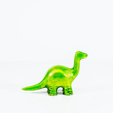Glitter Lime Nessie Dinosaur Medium 10 cm (Trade min 4 / Retail min 1) (***IN STOCK - MARCH 2024***)