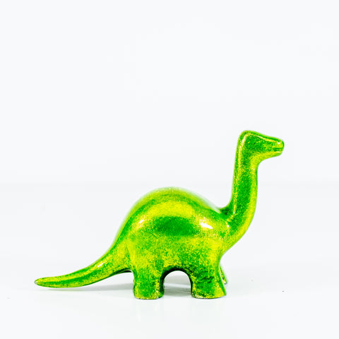 Glitter Lime Nessie Dinosaur Large 13 cm (Trade min 4 / Retail min 1)