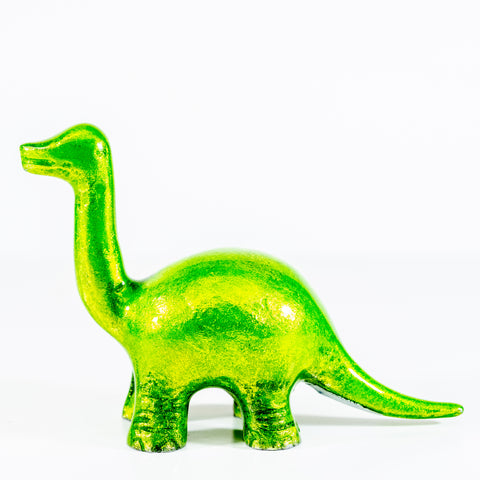 Glitter Lime Nessie Dinosaur XL 16 cm (Trade min 4 / Retail min 1)(***IN STOCK - MARCH 2024***)