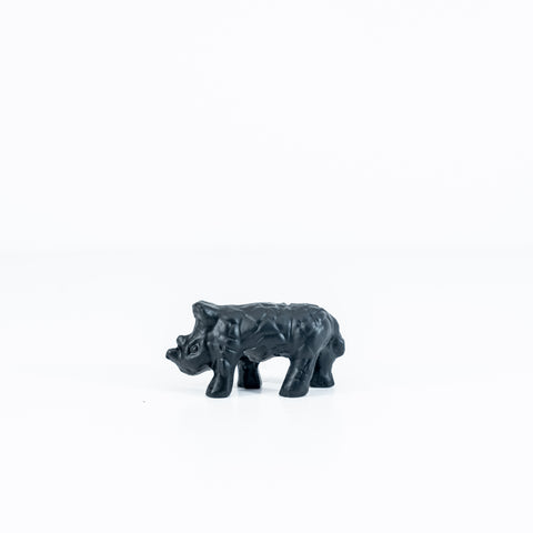 Matt Black Rhino Small 6 cm (Trade min 4 / Retail min 1) (***IN STOCK - MARCH 2024***)