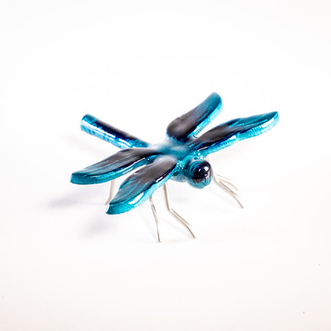 Brushed Aqua Dragonfly Small (Trade min 4 / Retail min 1)