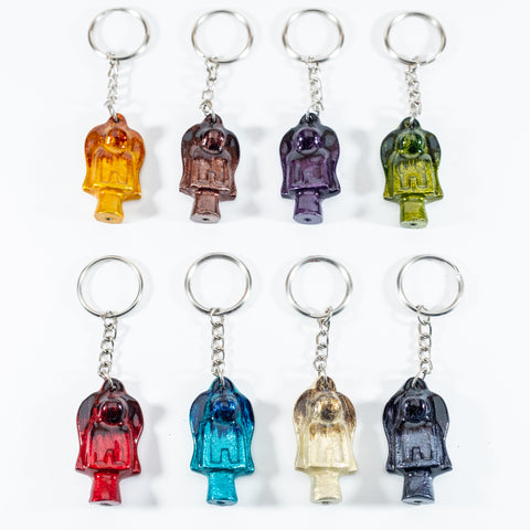 Coloured Standing Angel Keyrings 4.5 cm (Trade min 24 per box )  (***IN STOCK - MARCH 2024***)