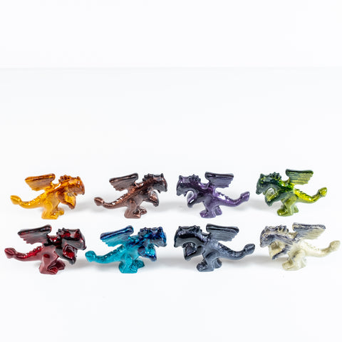 Coloured Mini Dragon Standing 7 cm (Trade min 32 per box / Retail min 1)