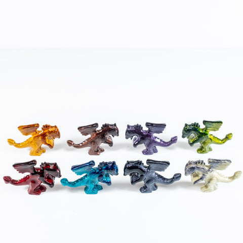 Coloured Mini Dragon Standing 7 cm (Trade min 32 per box / Retail min 1)  (***IN STOCK - MARCH 2024***)