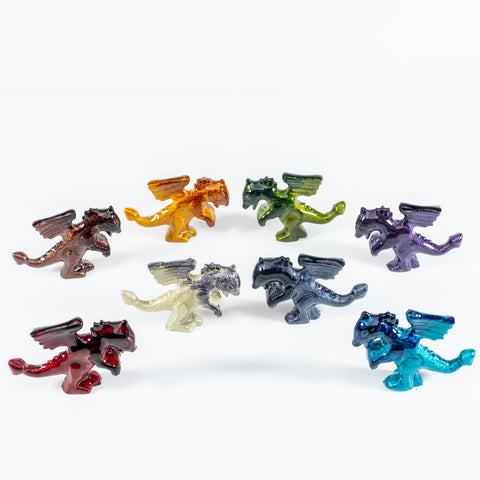 Coloured Mini Dragon Standing 7 cm (Trade min 32 per box / Retail min 1)