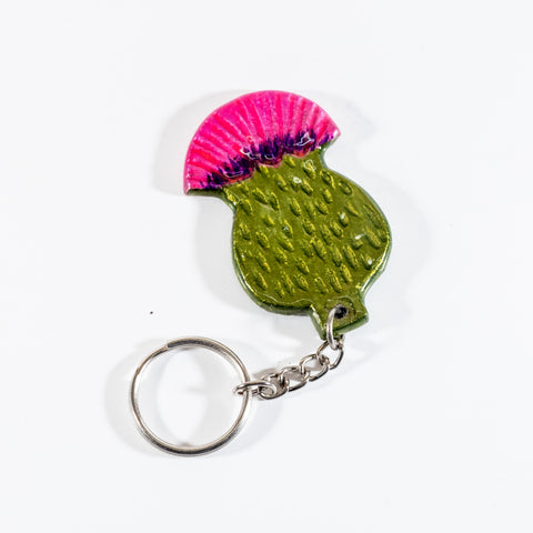 Thistle Keyrings 5.5 cm (Trade min 24 per box )  (***IN STOCK - MARCH 2024***)