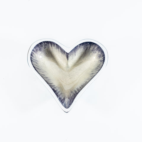Brushed Silver Heart Dish XS 10 cm (Trade min 4 / Retail min 1)