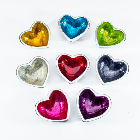 Glitter Mini Heart Dish 6 cm (Trade min 8 per box / Retail min 1)