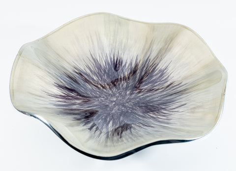 🩶 NEW PRODUCT - DUE IN MARCH 26 - PREORDER NOW 🩶Brushed Silver Poppy Bowl Large (Trade min 2 / Retail min 1)