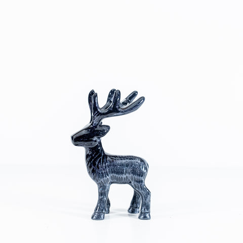 Brushed Black Highland Stag Medium 14 cm (Trade min 4 / Retail min 1) (***IN STOCK - MARCH 2024***)