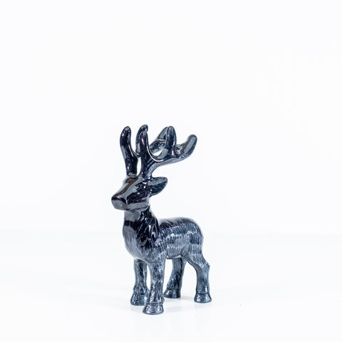 Brushed Black Highland Stag Medium 14 cm (Trade min 4 / Retail min 1)