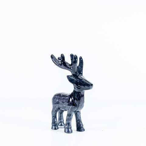 Brushed Black Highland Stag Medium 14 cm (Trade min 4 / Retail min 1)