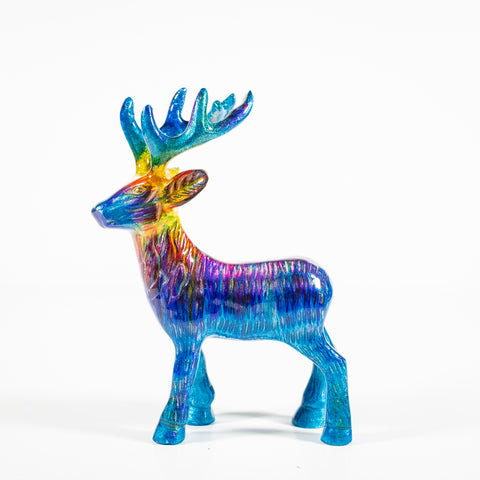 Rainbow Highland Stag Large 19 cm (Trade min 4 / Retail min 1) PREORDER NOW FOR APRIL DELIVERY