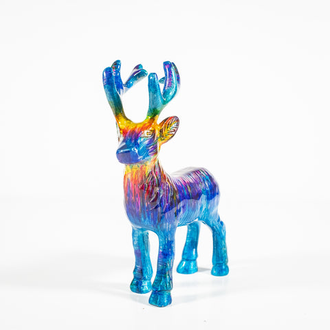 Rainbow Highland Stag Large 19 cm (Trade min 4 / Retail min 1) PREORDER NOW FOR APRIL DELIVERY