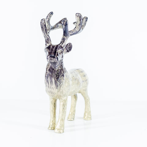 Brushed Silver Highland Stag XL 21 cm (Trade min 2 / Retail min 1) (***IN STOCK - MARCH 2024***)