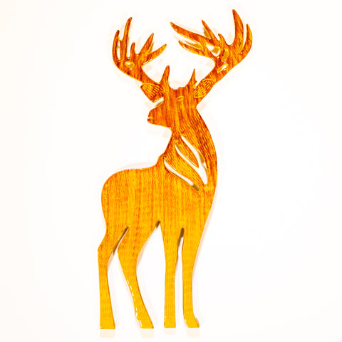 Brushed Gold Standing Stag 50 cm (Trade min 2 / Retail min 1)