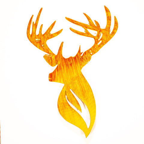 Brushed Gold Stag Head 52 cm (Trade min 2 / Retail min 1)