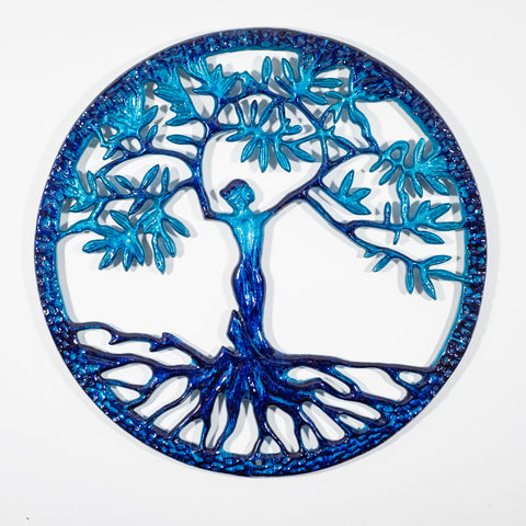 Lady Tree Of Life - Brushed Aqua 40 cm (Trade min 2 / Retail min 1)