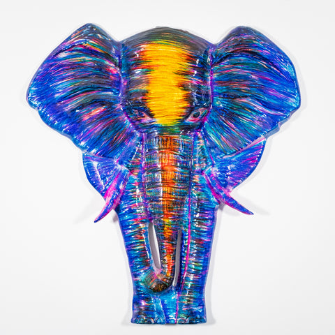 🎆DUE IN MARCH '26 - PRE-ORDER NOW 🎆 - Rainbow Elephant Wall Art - 40 cm (Trade min 1 / Retail min 1)