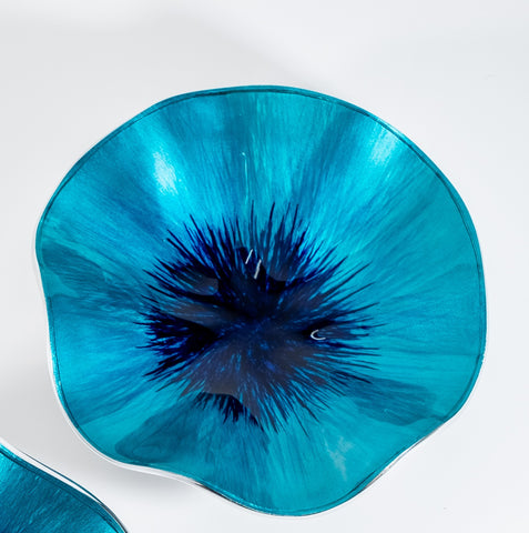 🩵NEW PRODUCT  SEPT 2026 🩵Brushed Aqua Poppy Bowl Small (Trade min 4/ Retail min 1)