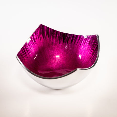 Brushed Pink Square Dish (Trade min 4 / Retail min 1)