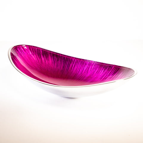 Brushed Pink Boat Bowl (Trade min 4 / Retail min 1)